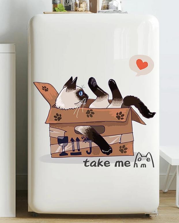 Cat Refrigerator Stickers