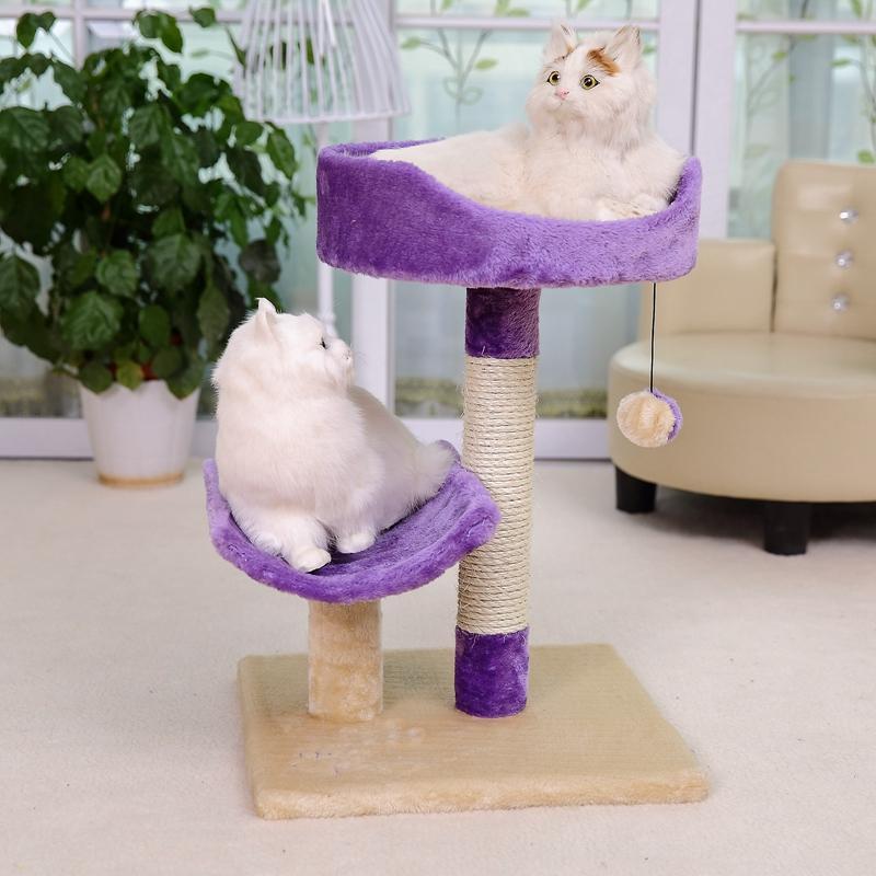 Cat Scratching Climbing Playing Tree With Hanging Ball Training Furniture Toy