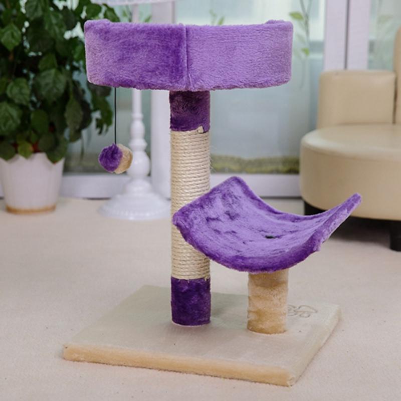 Cat Scratching Climbing Playing Tree With Hanging Ball Training Furniture Toy