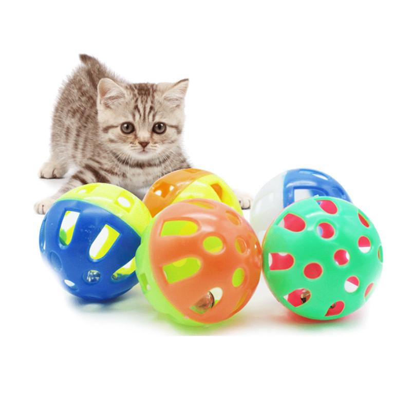 5 Pcs Cat Toy Balls with Bell Ring