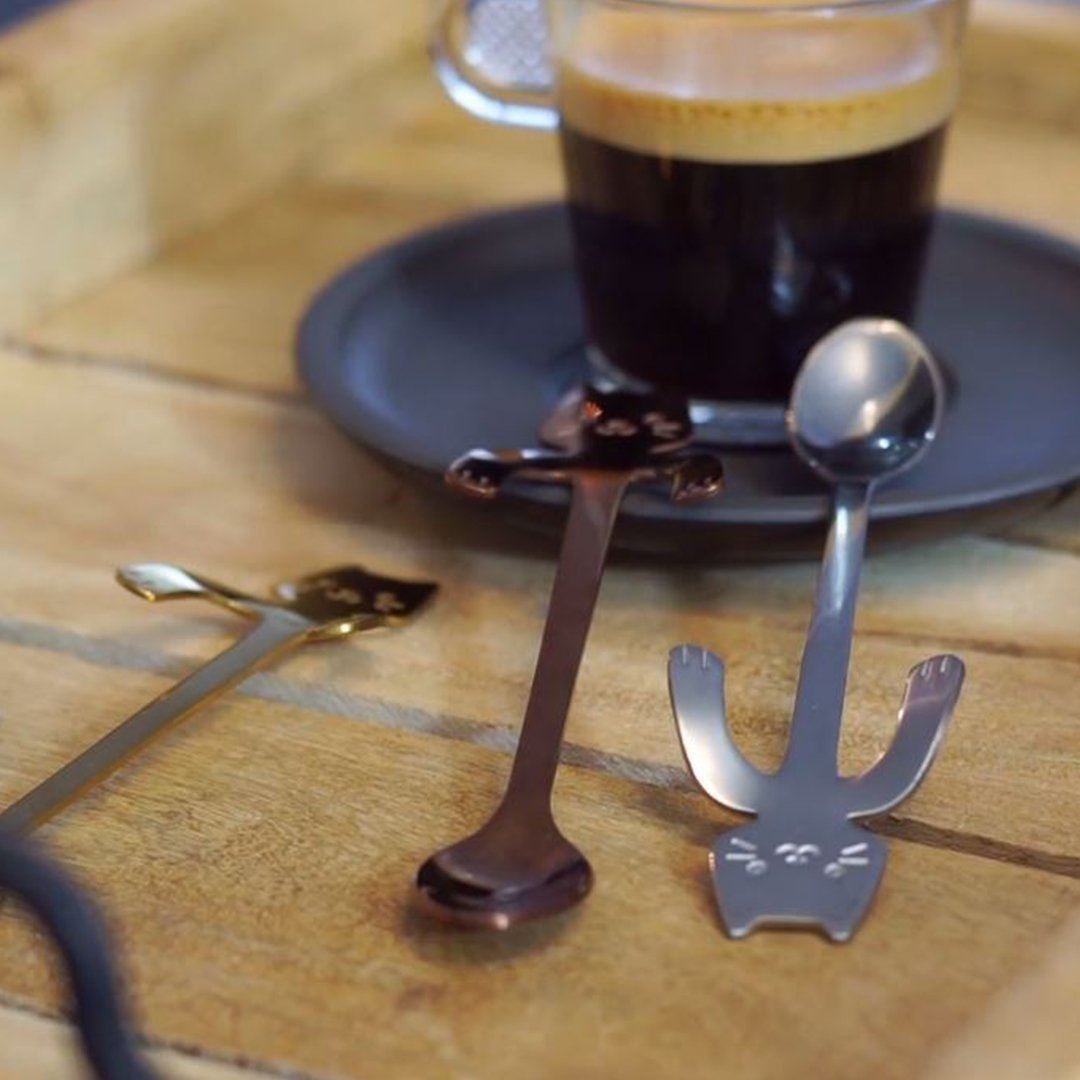 Creative Cat Design Coffee & Tea Spoon