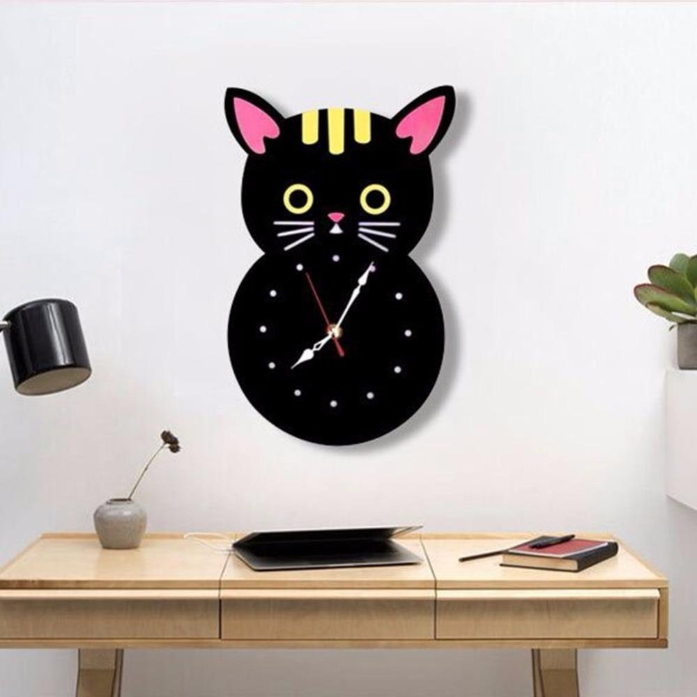 Creative  Cat Shaped Wall Clock