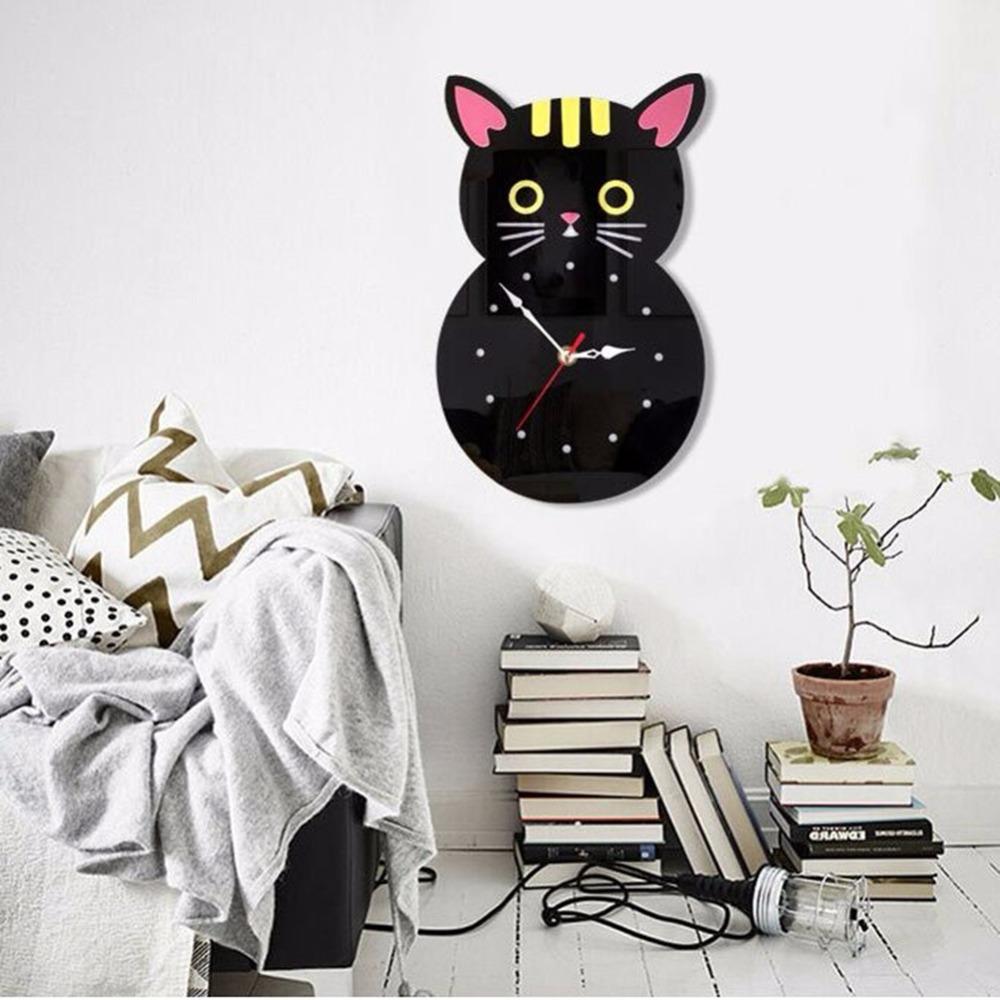 Creative  Cat Shaped Wall Clock