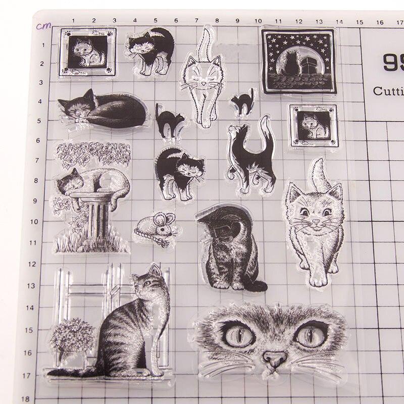 Cute Cat Clear Stamps