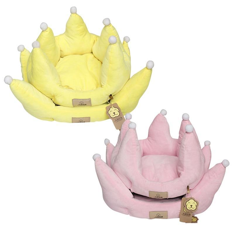 Cute Crown Shape  Breathable Pet Bed Cushion