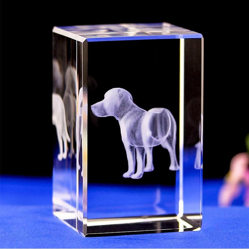 Cute Dog Engraving 3D Table Lamp