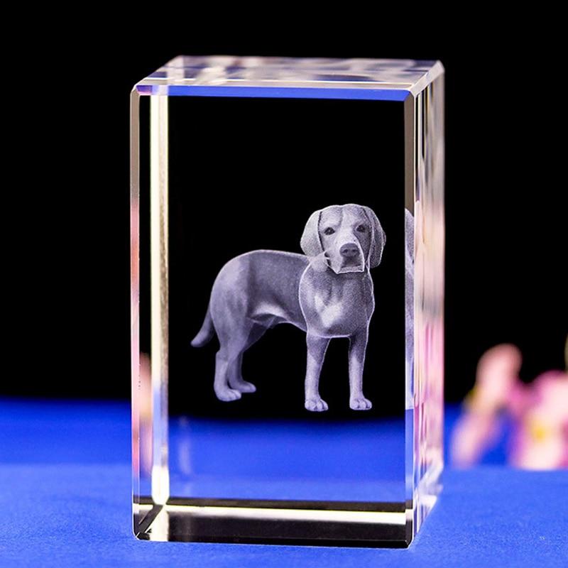 Cute Dog Engraving 3D Table Lamp