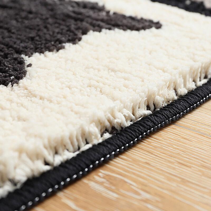 45*65/50*80cm Cartoon Cat Back Plush Carpet Anti-slip Floormat Bathroom Kitchen Water Absorbent Rug