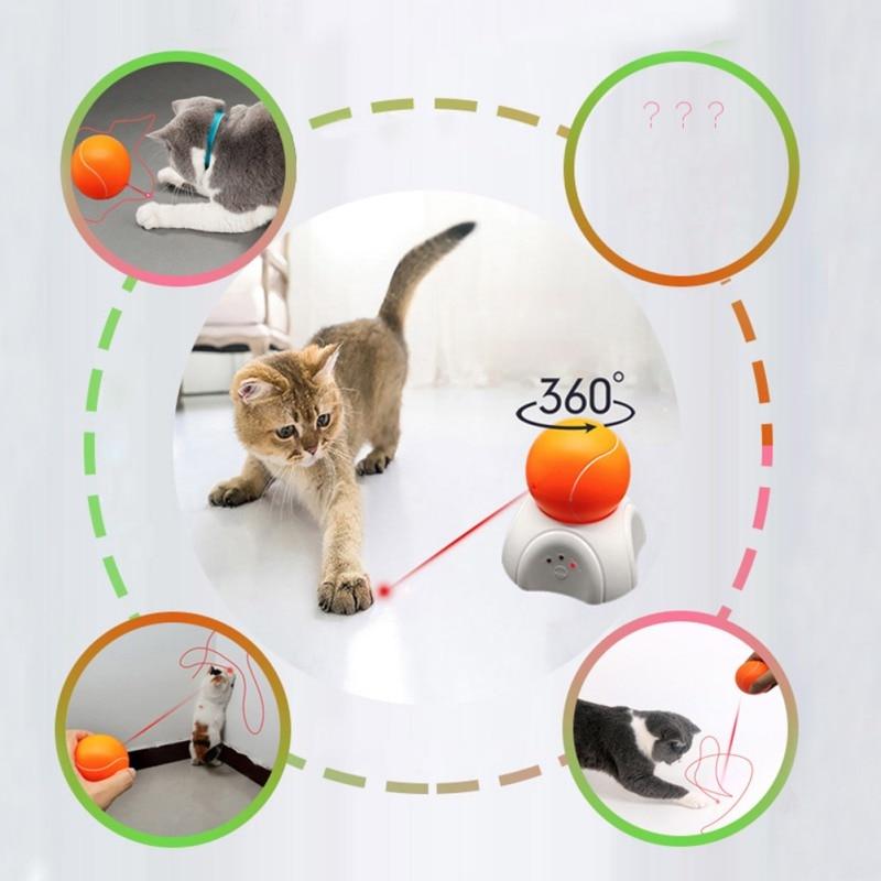 Detachable Tennis Interactive Cat Training Toy
