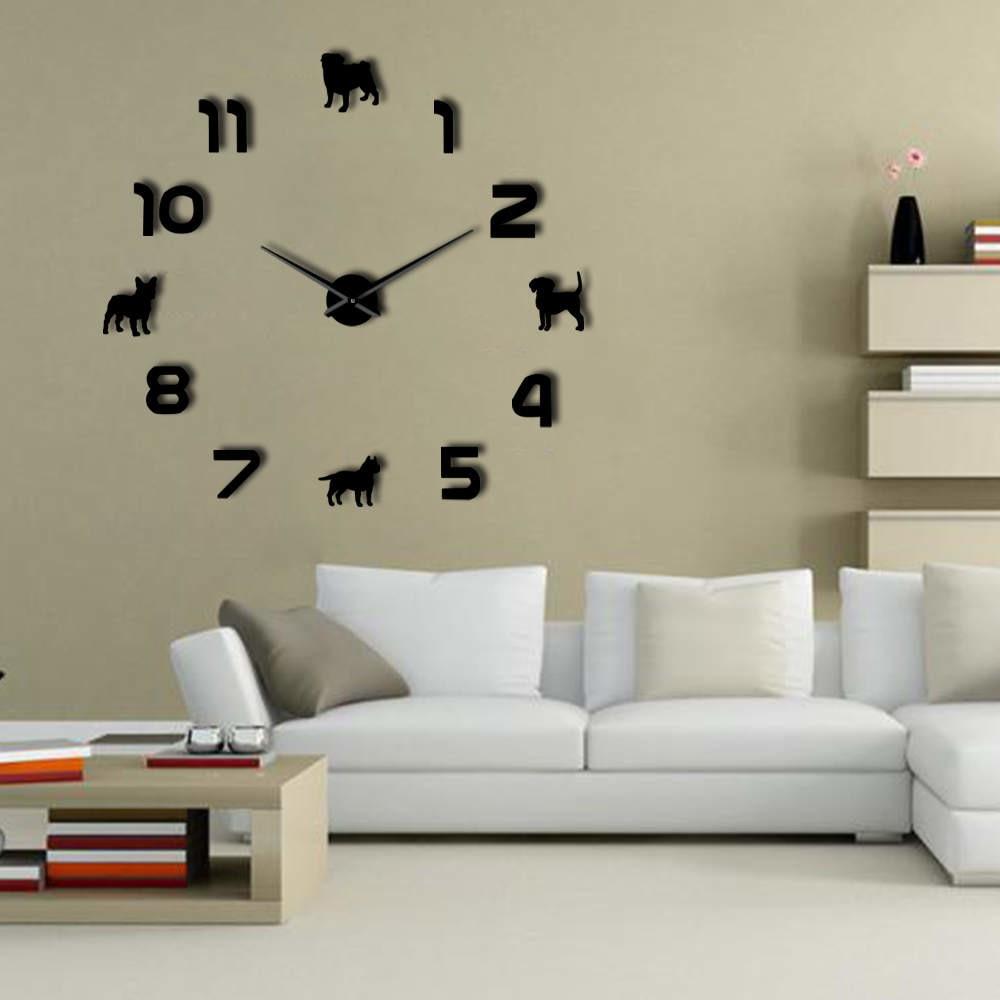 Different Dog Breeds  Wall Clock