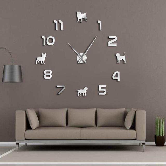 Different Dog Breeds  Wall Clock