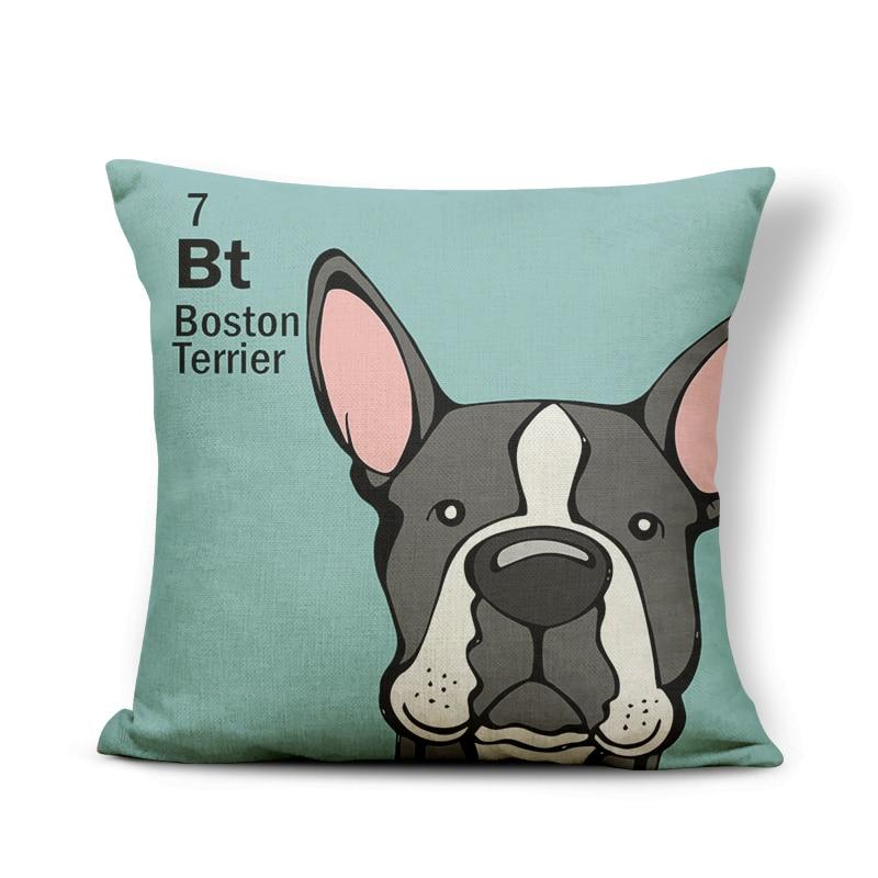 Dog Periodic Table Design Cushion Cover