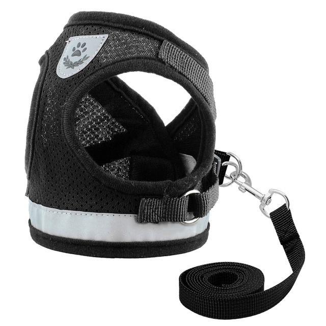 Dog Reflective Harness Vest with Lead Leash