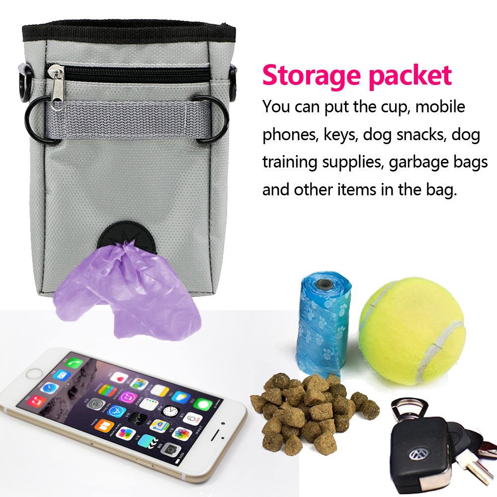 Dog Treat Training Pouch with Poop Bag Dispenser