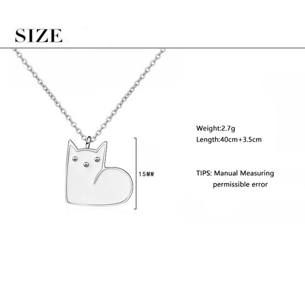 Drop Glaze Cute Cat Necklace