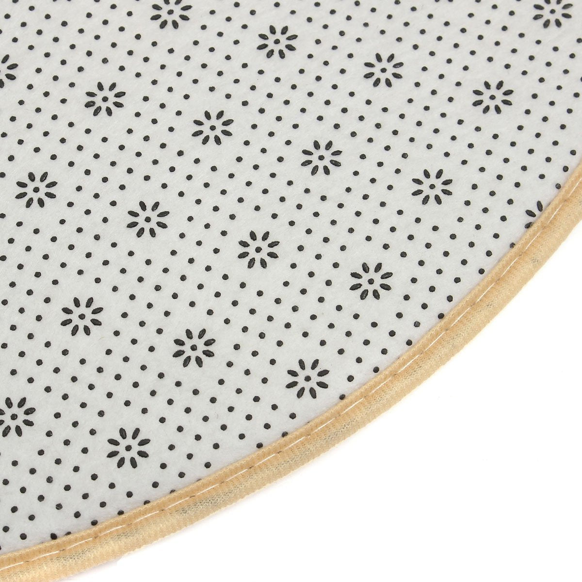 60x60cm Coral Velvet Bathroom Absorbent Carpet Anti Slip Round Mat Rug