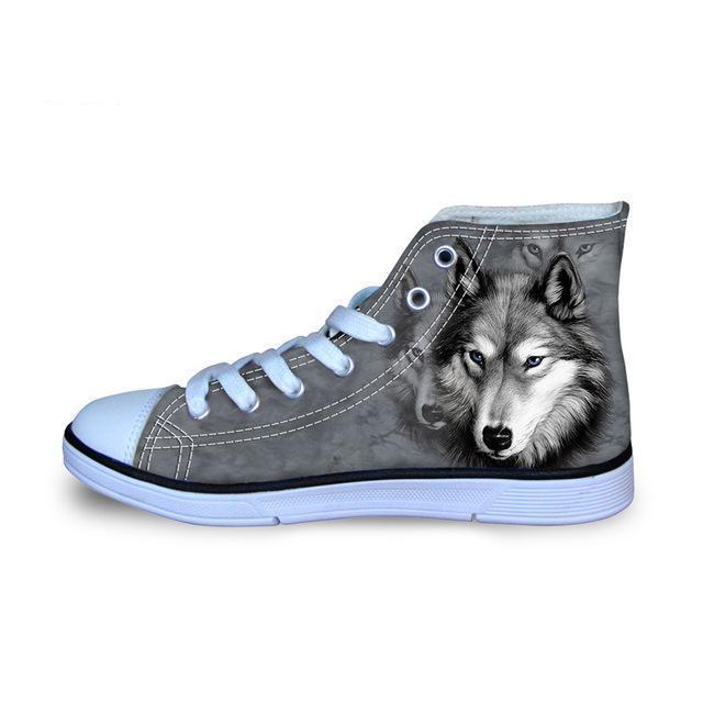 Fashionable Dog 3D Printed High Top Shoes