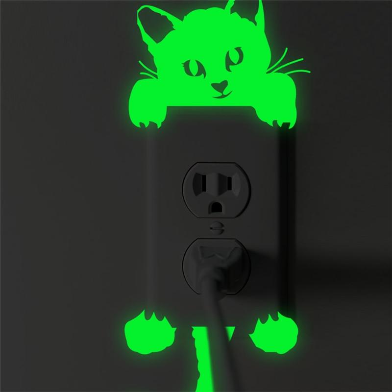 Fluorescent Cat Wall Sticker