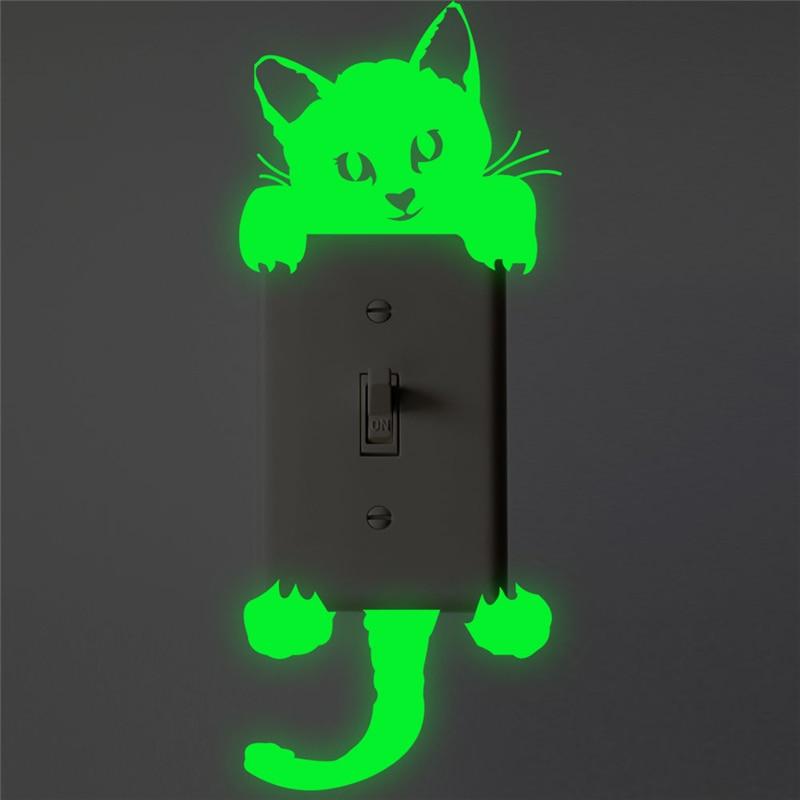 Fluorescent Cat Wall Sticker