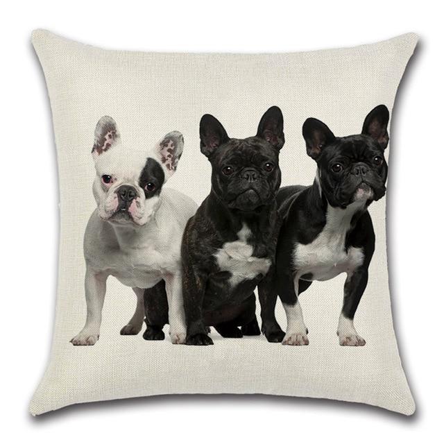 French Bulldog Print Cushion Cover