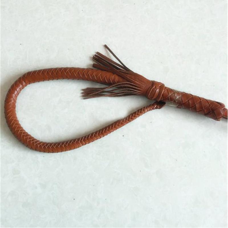 Genuine Bull Leather Hand Made  Braided Riding Whip