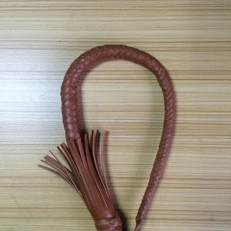 Genuine Bull Leather Hand Made  Braided Riding Whip