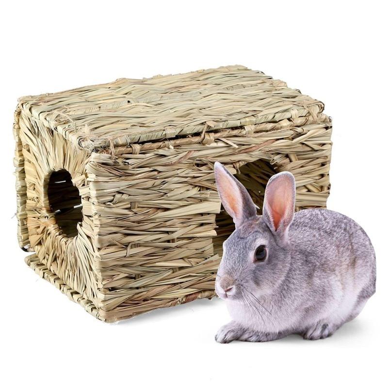 Handcraft Woven Grass Rabbit Cage