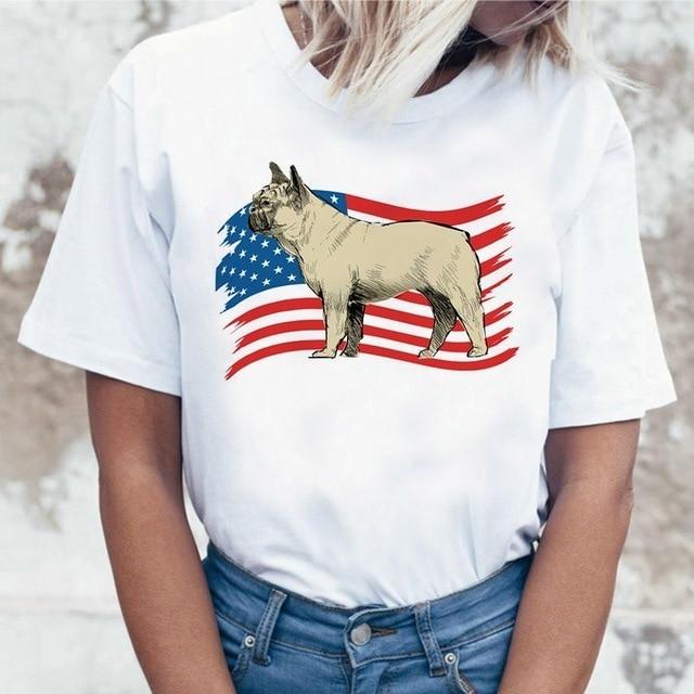 Hilarious French Bulldog Print T-shirt