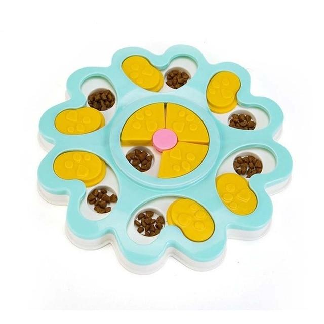 Interactive Flower Shape Slow Food Dispensing Dog Toy