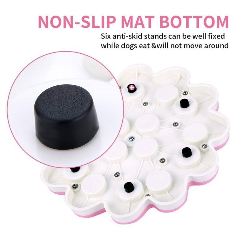 Interactive Flower Shape Slow Food Dispensing Dog Toy