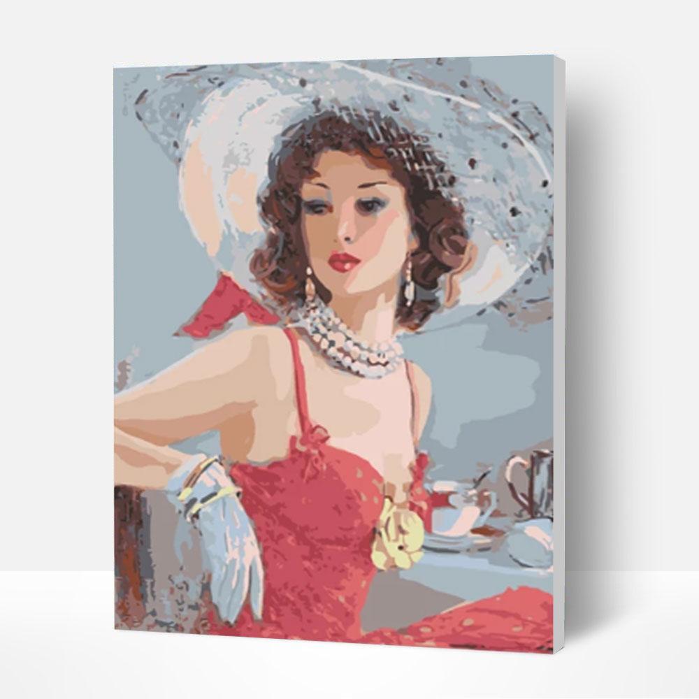 Paint by Numbers Kit - Elegant Lady Deco26