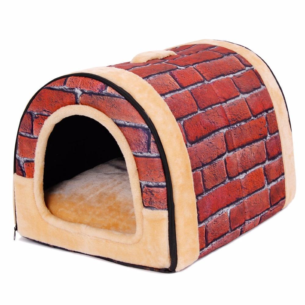 Lovely Circular Soft Cat and Dog Bed Pet House