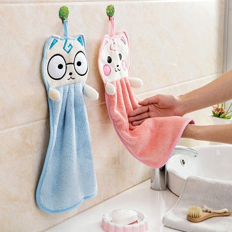 Lovey Cat Hanging Hand Towel
