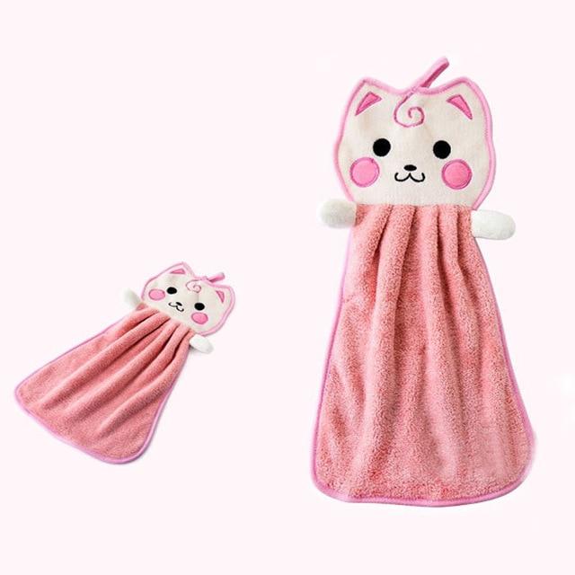 Lovey Cat Hanging Hand Towel