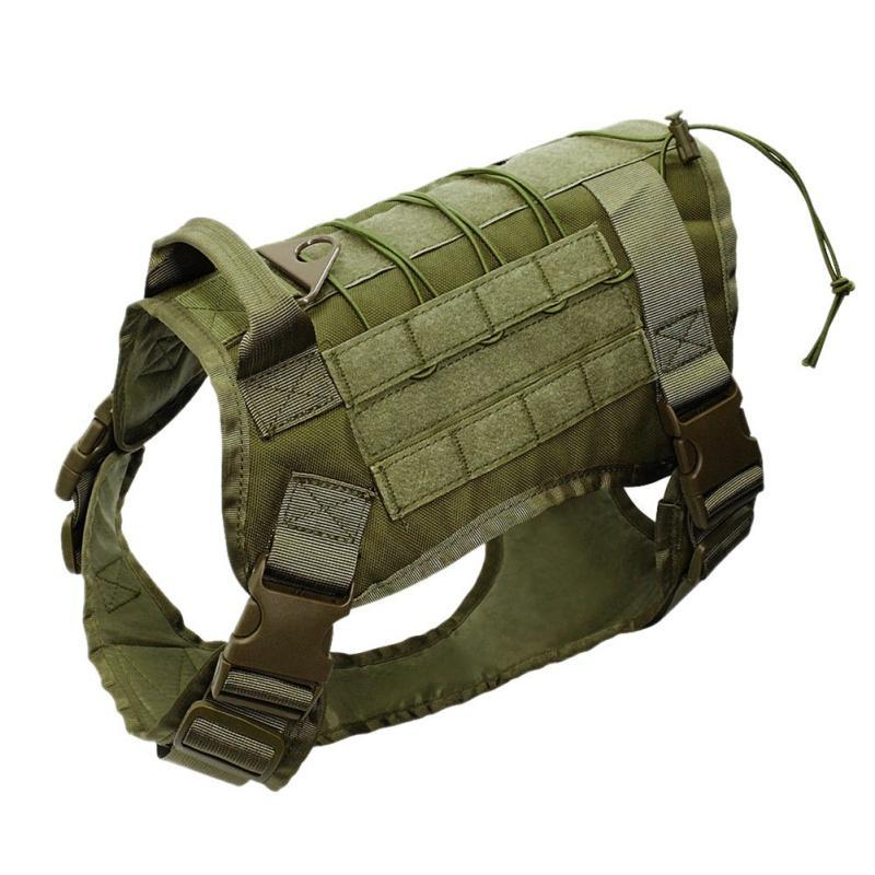 Military Patrol Adjustable Dog Harness with Handle Hunting