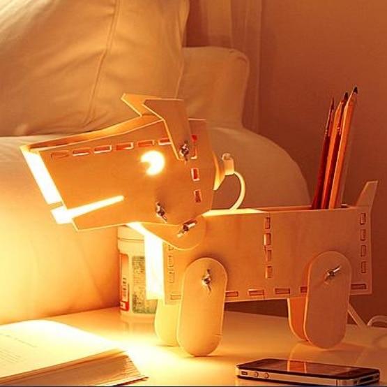Multi-function DIY Dog Style Desk lamp