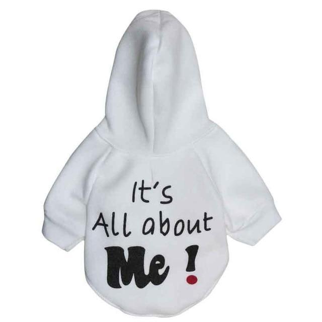 New Letter Print Pet Shirt with Hoodie