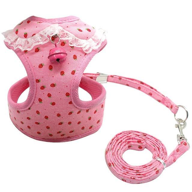 Pet Cute Harness Leash Set with Bell