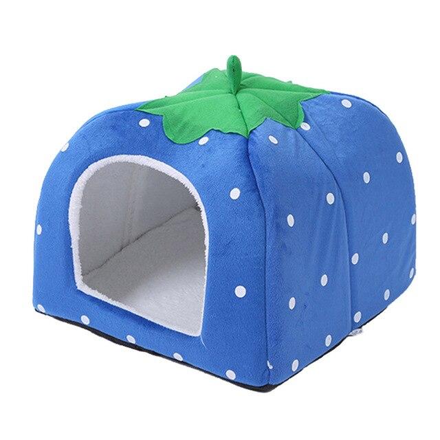 Pet Strawberry Bed Collapsible House
