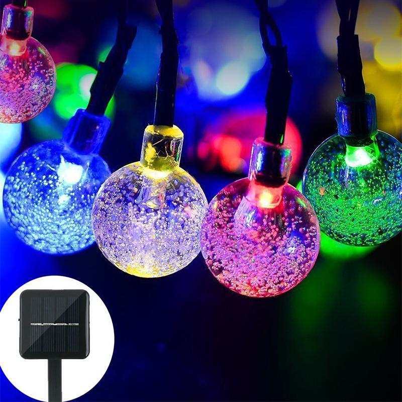 Deco26 ColorSol - Solar Powered LED Globe String Lights