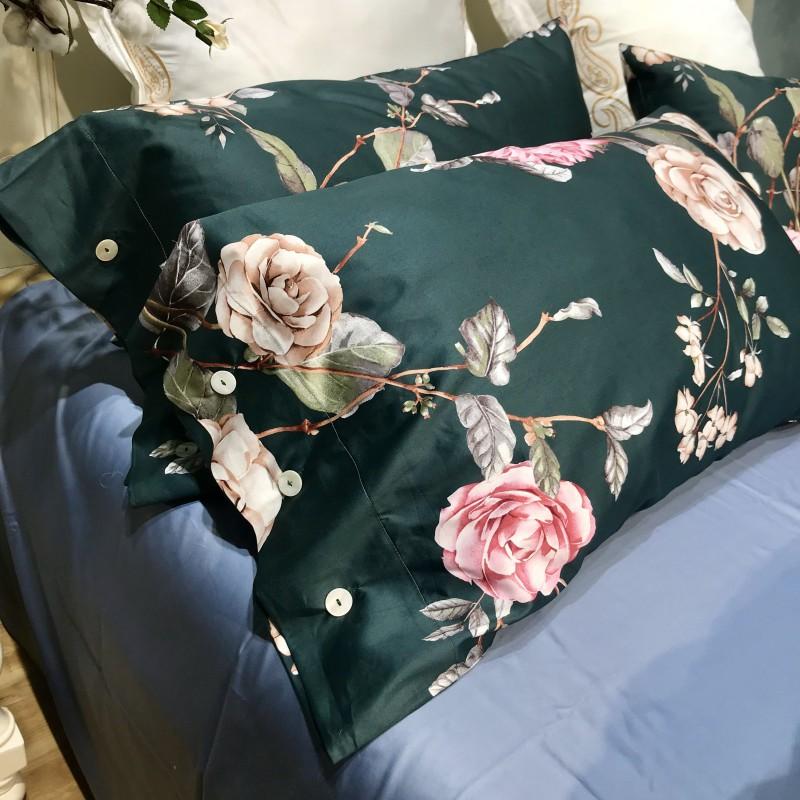 Floral Bedding Set Soft Egyptian Cotton Duvet Cover Set