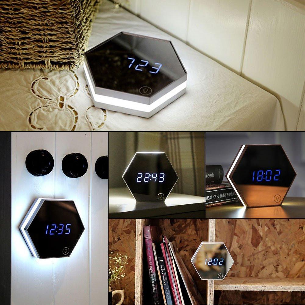 New Electronic Multifunction LED Night Light Wall Clock