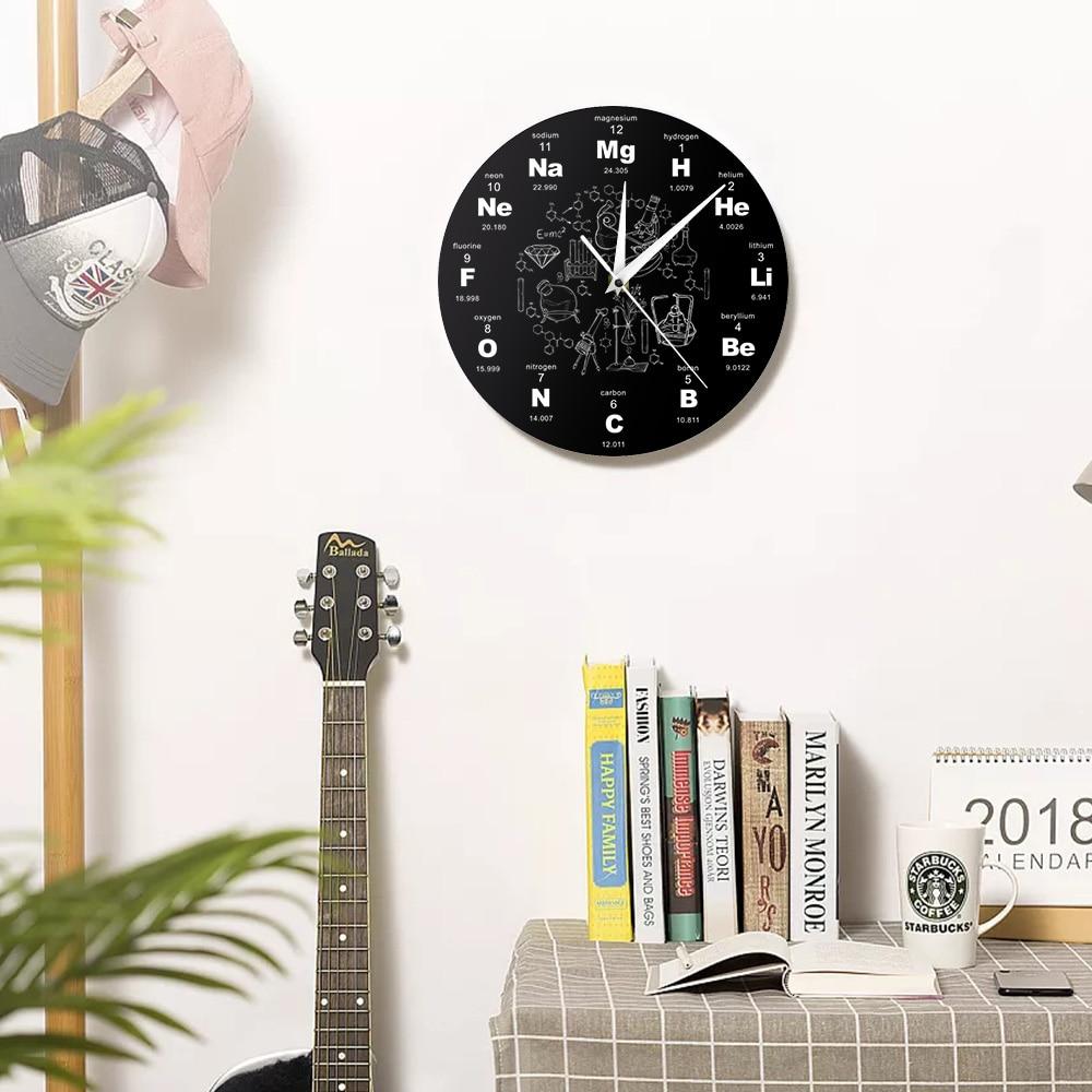 Periodic Table Of Elements Wall Art Chemical Symbols Wall Clock