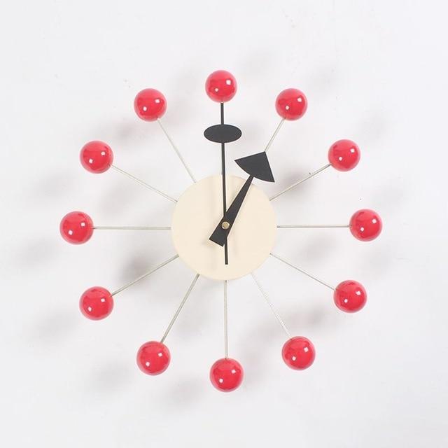 Decor wall clock wooden ball clock