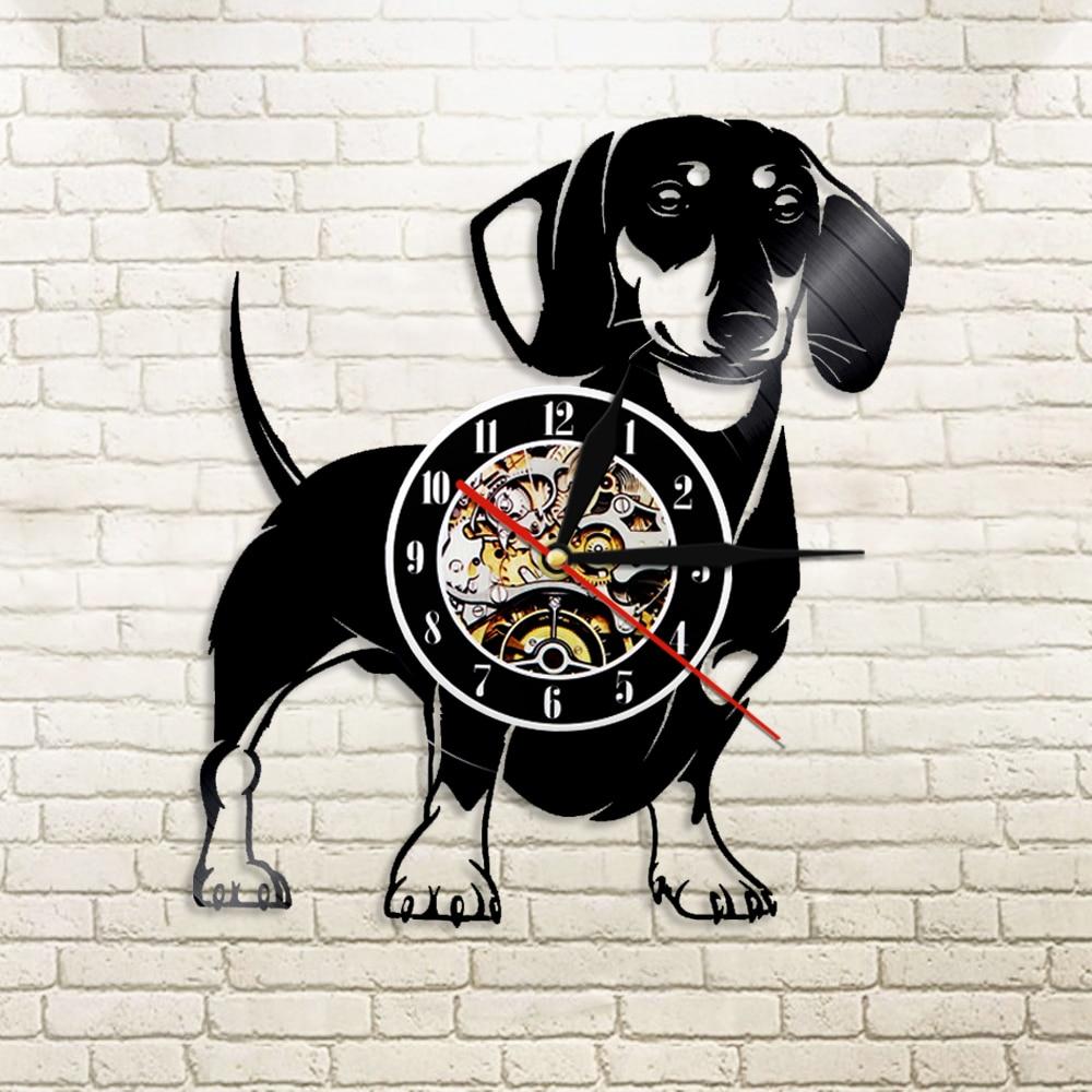 Dog Vinyl LP Record Clock 3D Clock Dog Lover Gift