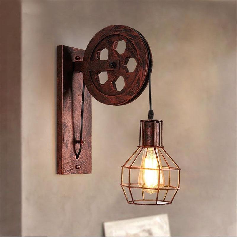 Deco26 Loft - Industrial Vintage Pulley Wall Mounted Lamp
