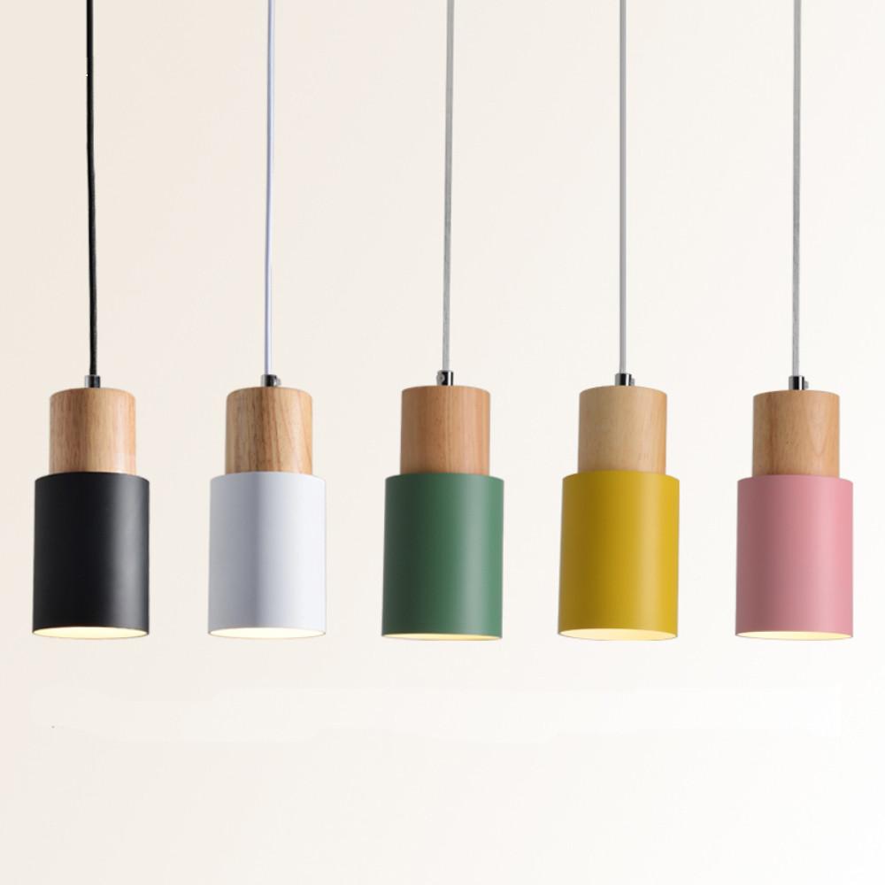 Deco26 Designer Nordic Wooden Base Hanging Light
