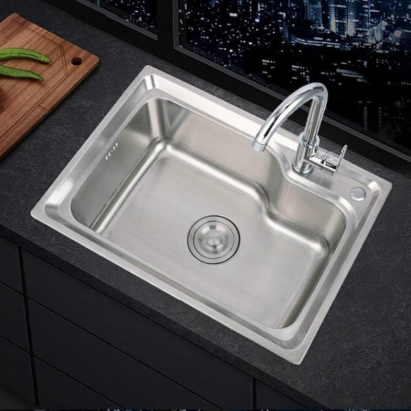 Matteo - Single Thick Stainless Steel Basin Kitchen Sink