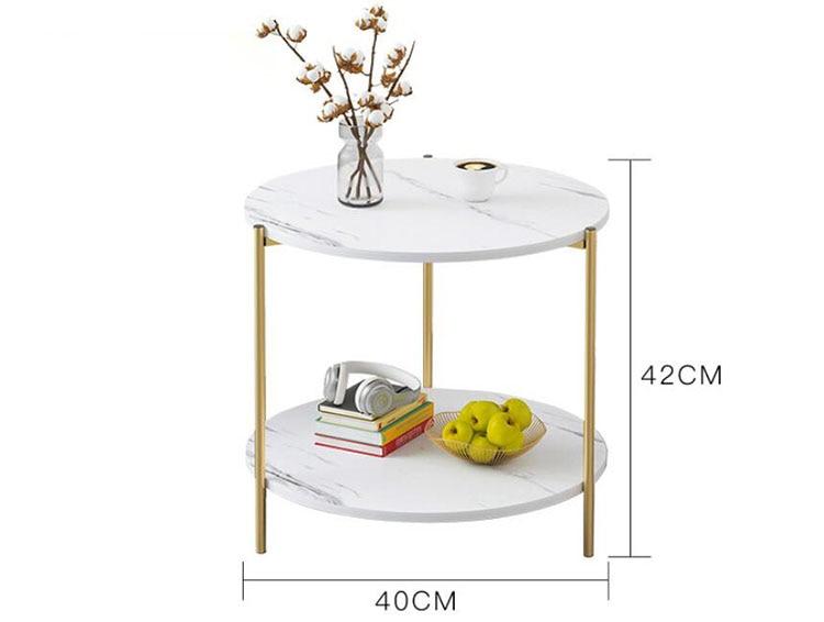 Adeline - Vintage Style Two-Layer Wooden Coffee Table