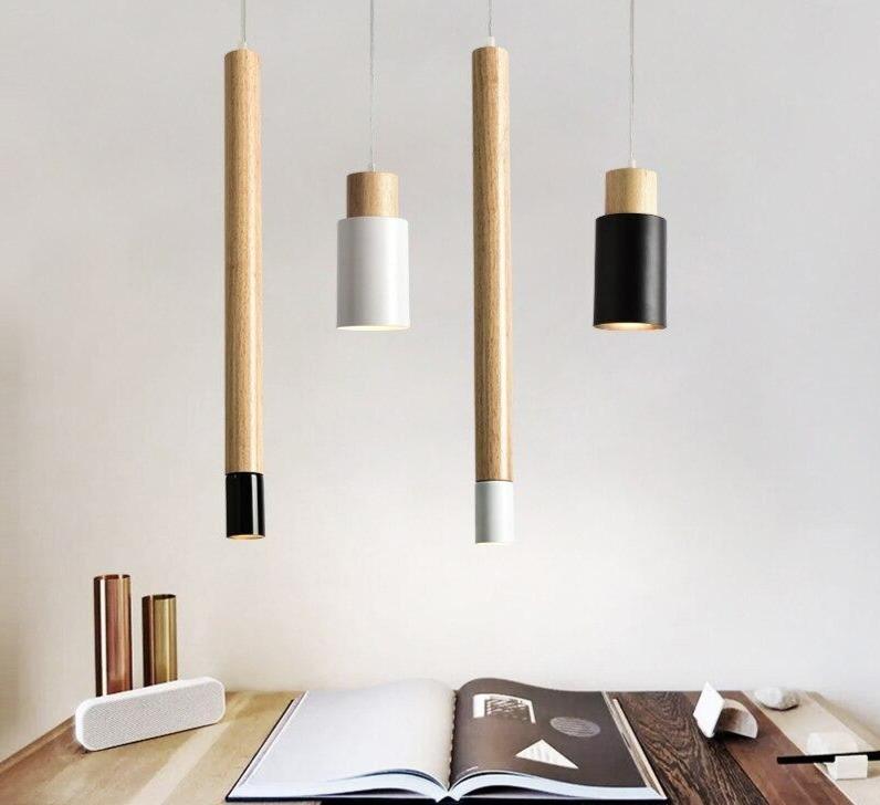 Deco26 Ambrose - Modern Nordic Long Hanging Wood Light